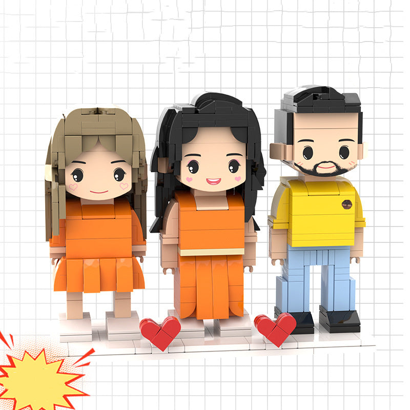Portrait Building Blocks Puzzle Character
